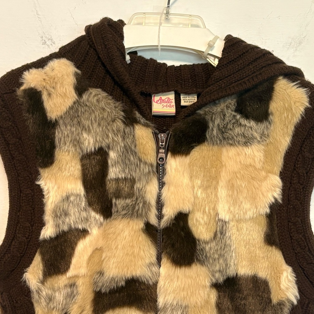 Apollo Patchwork Zip-Up Hooded Sweater - image 6